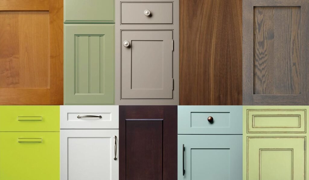 a variety of cabinet door styles