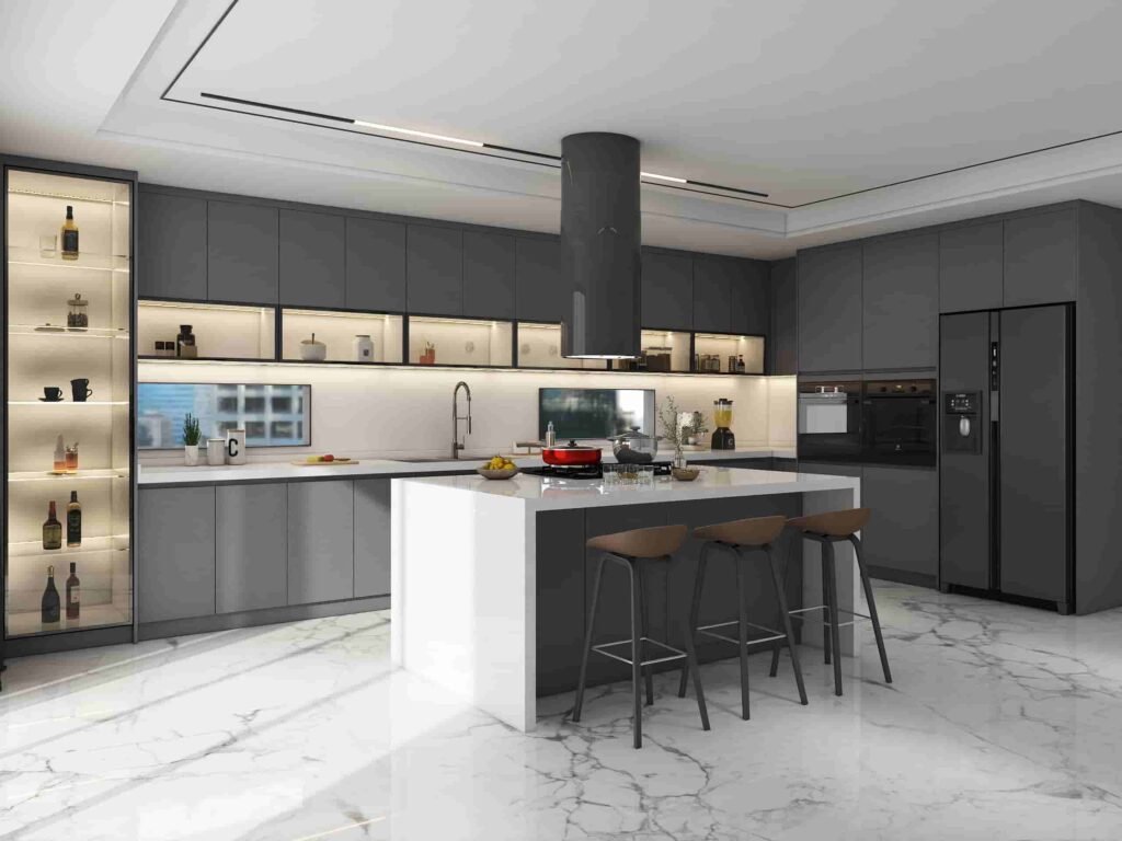 Sleek-and-Chic-A-Tour-of-a-Modern-Grey-Kitchen-with-Smart-Storage-Solutions